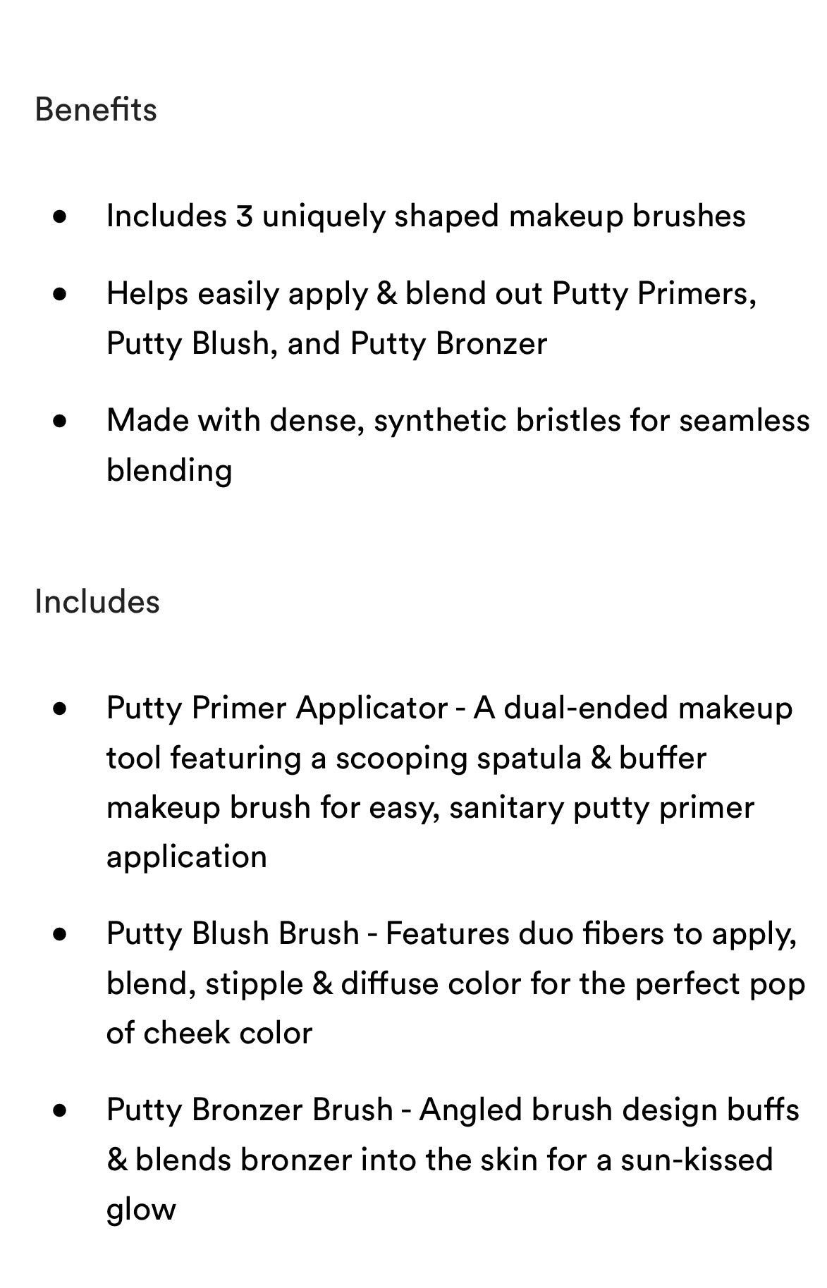 Elf- Putty Tools Trio Brush Set