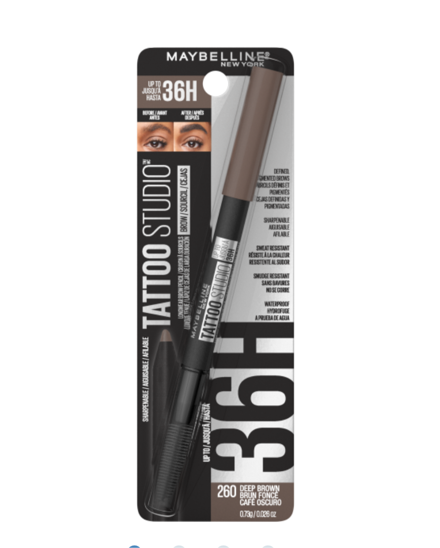 Maybelline- TATTOO STUDIO® WATERPROOF BROW PENCIL UP TO 36HR WEAR