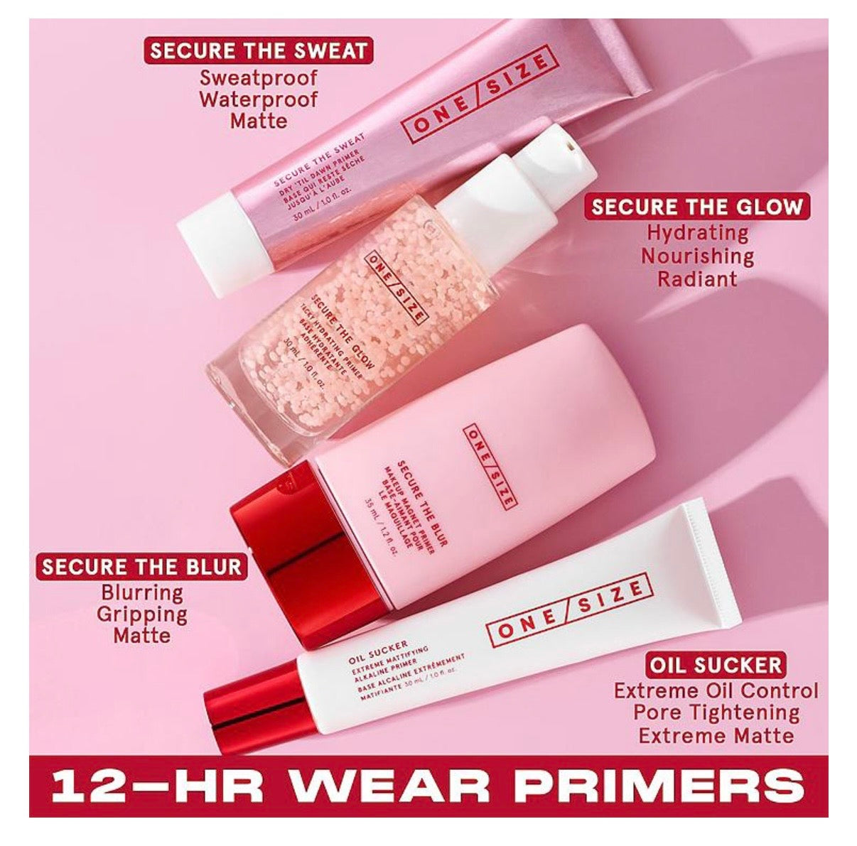 One/Size- Secure the Glow Tacky Hydrating Primer with
BOBA Complex