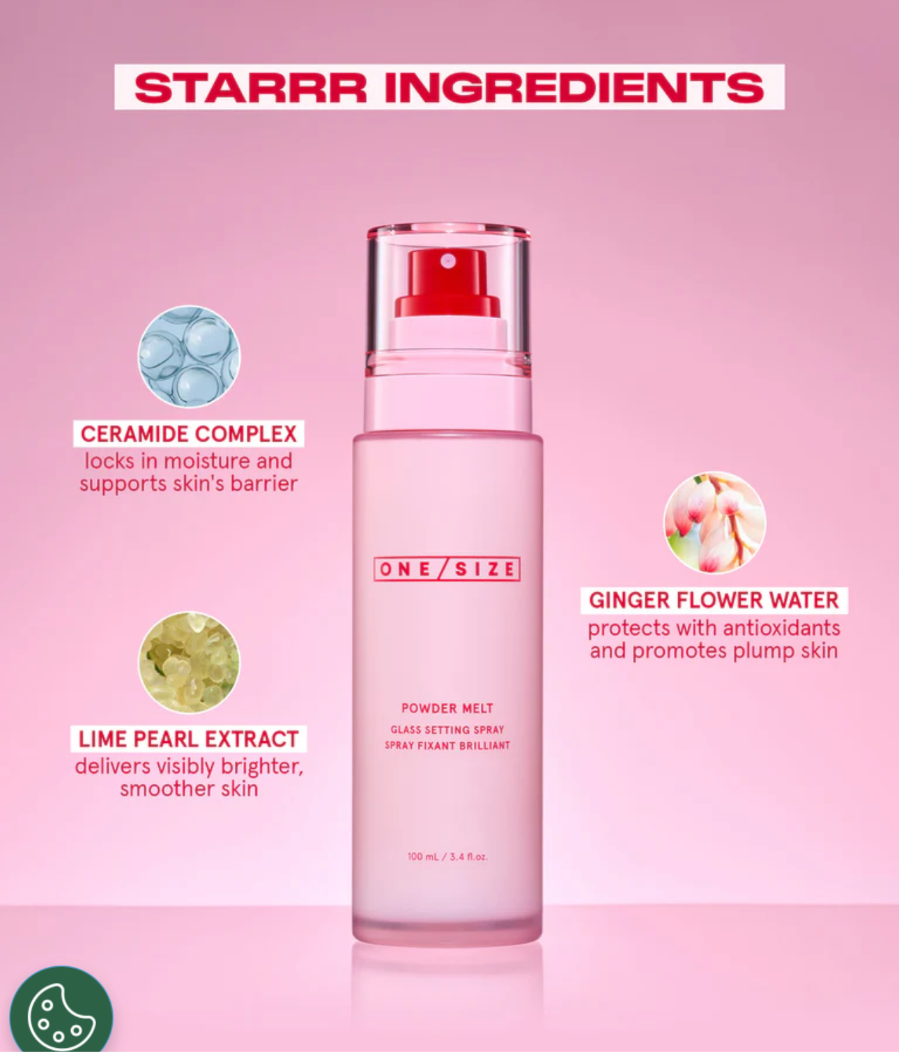 One Size- POWDER MELT GLASS SETTING SPRAY