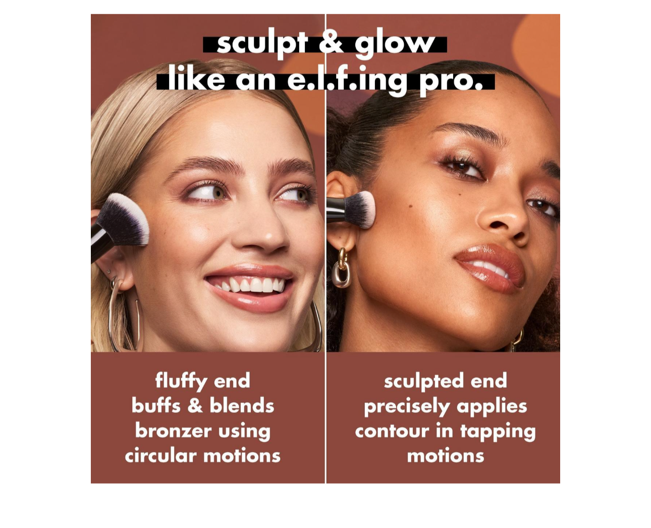 Elf- Liquid & Contour Duo Brush