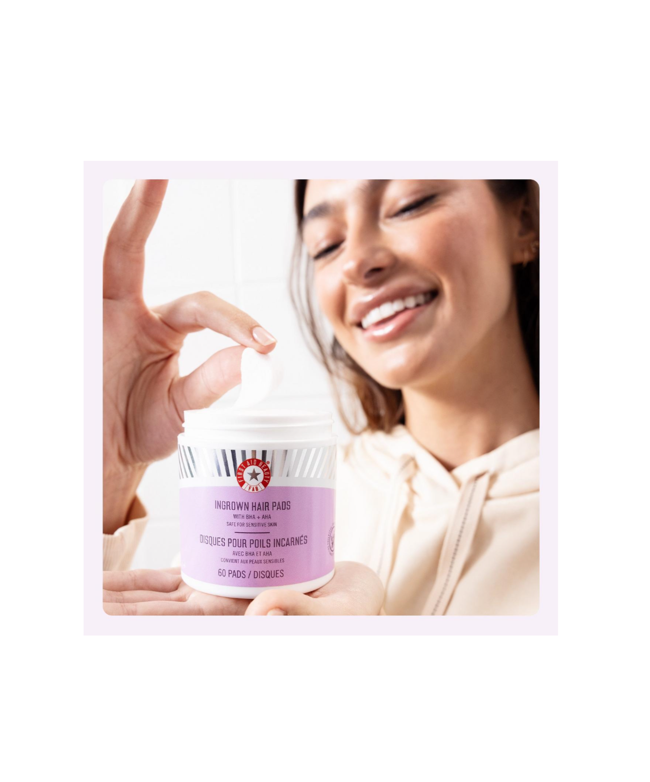 First Aid Beauty- Ingrown Hair Pads with BHA & AHA
