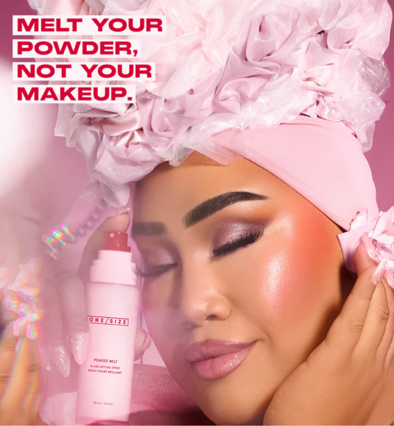 One Size- POWDER MELT GLASS SETTING SPRAY