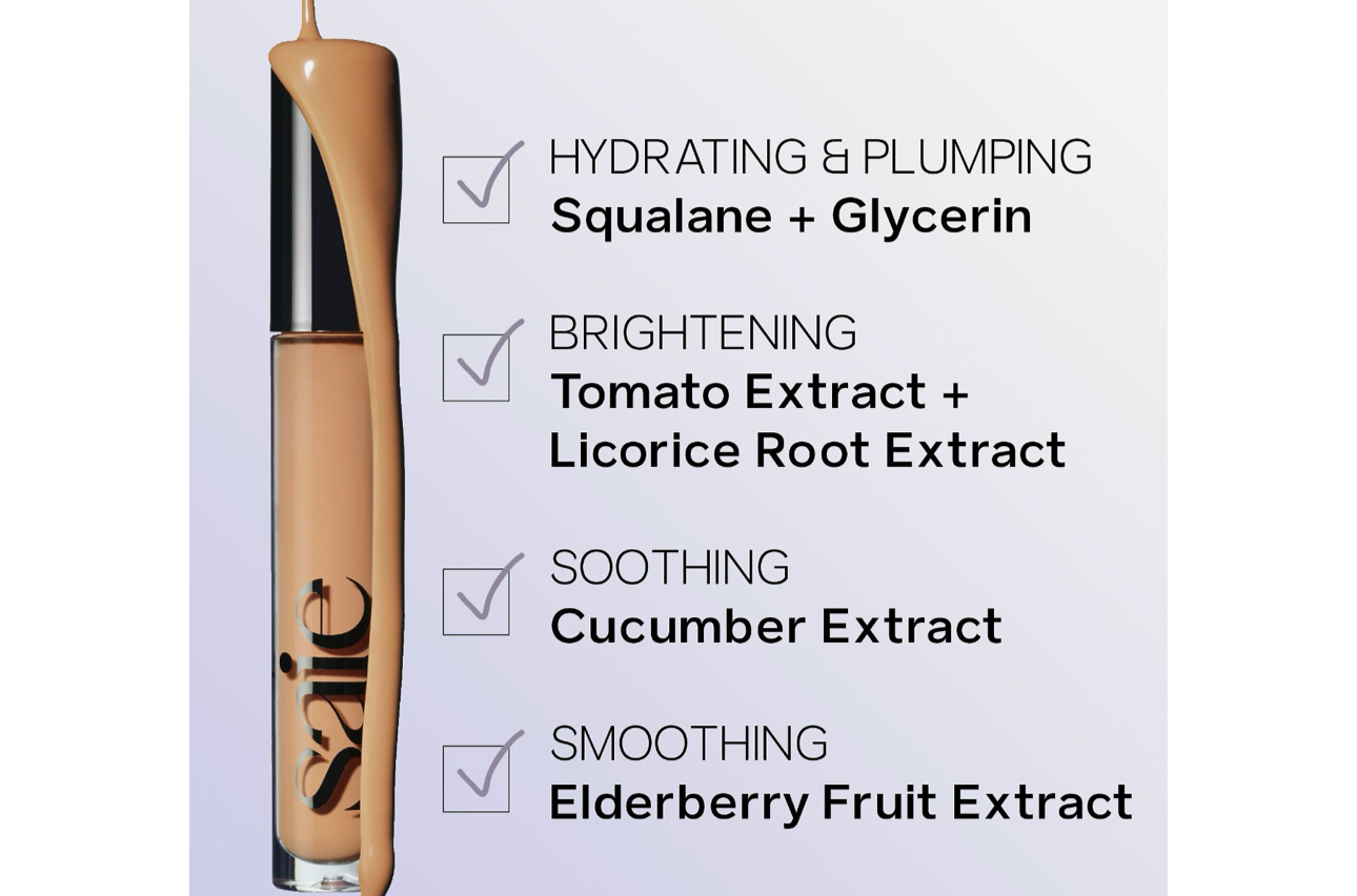 SAIE- Hydrabeam Hydrating & Concealing Under Eye
Brightener with Cucumber Extract