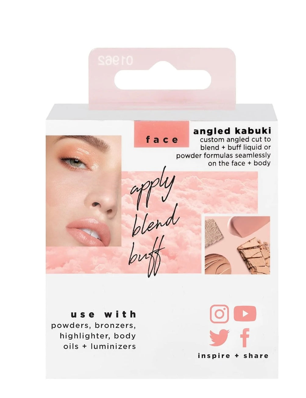 Real Techniques- Angled Kabuki Brush, For Body Bronzer or Foundation Application