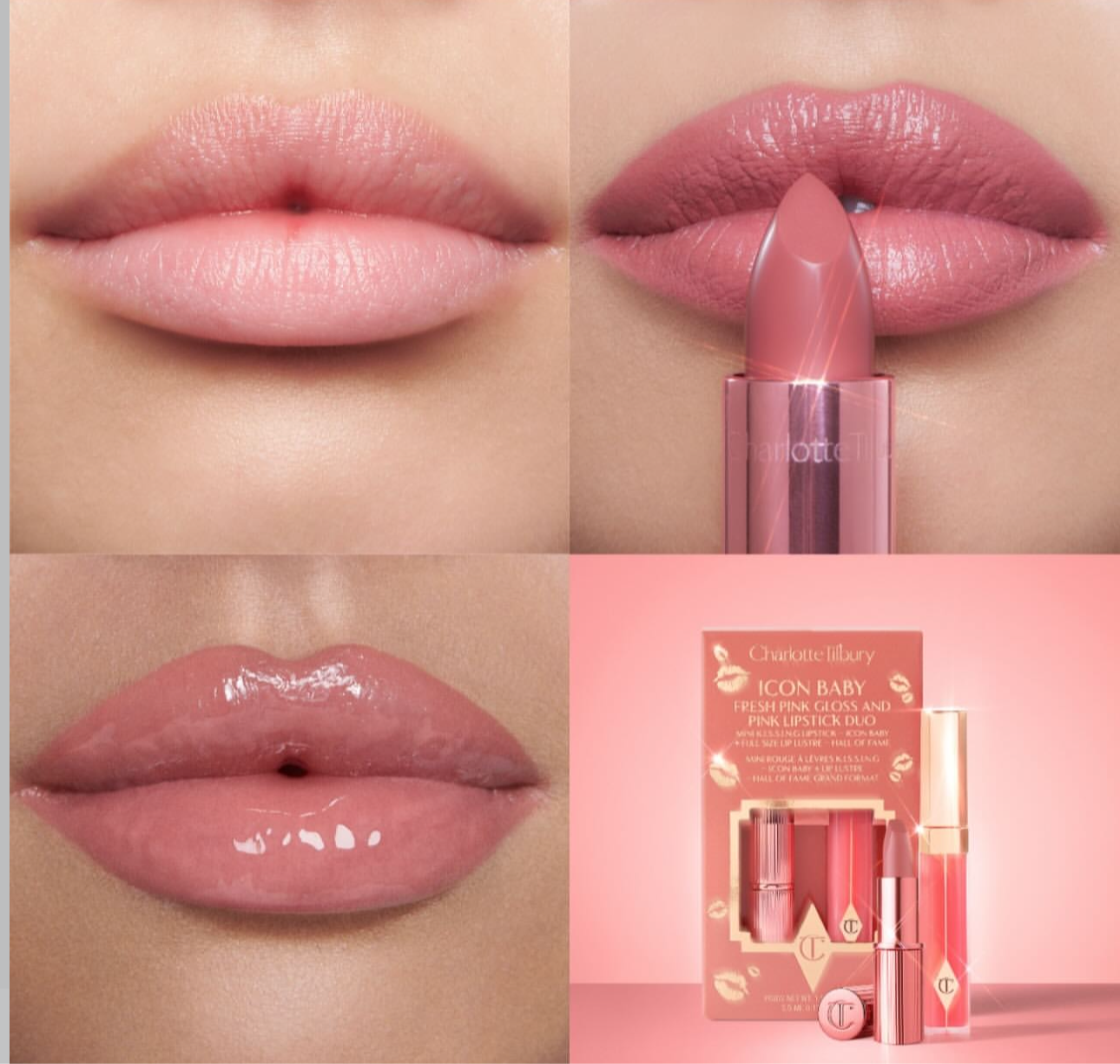 CHARLOTTE TILBURY- K.I.S.S.I.N.G Lipstick and Lip Gloss Duos