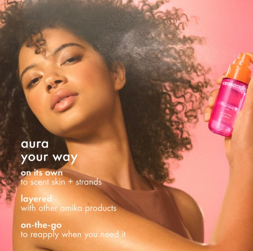 Amika-Aura Hair And Body Mist With Vanilla & Pink Grapefruit