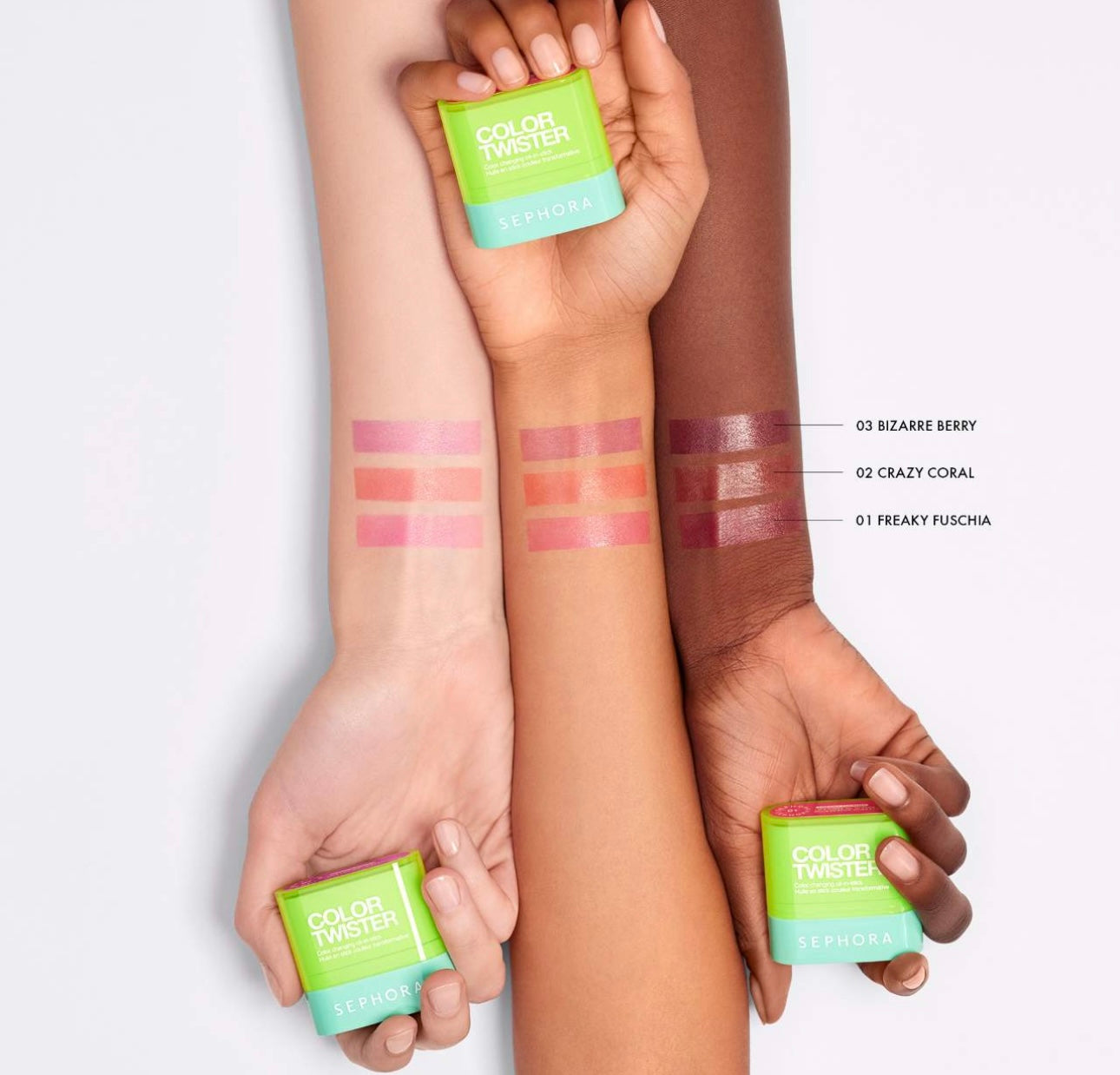 Sephora- Color Twister Color Changing Oil-in-Stick for Lip + Cheek