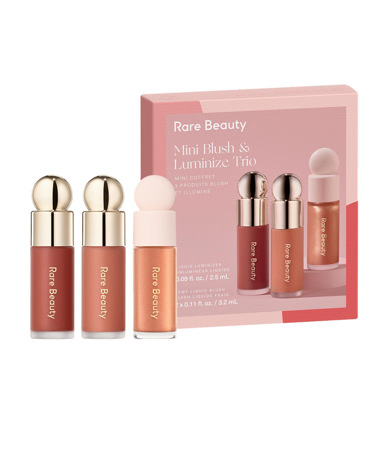 Rare Beauty-Mini Blush & Luminize Trio