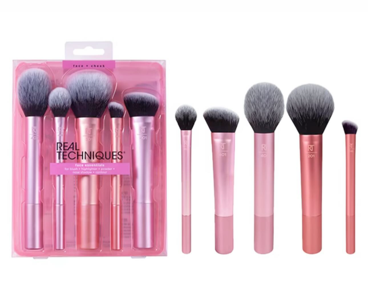 Real Techniques- Face Essentials 5 Brush Set