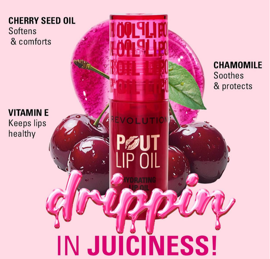 Revolution- Pout Hydrating Lip Oil