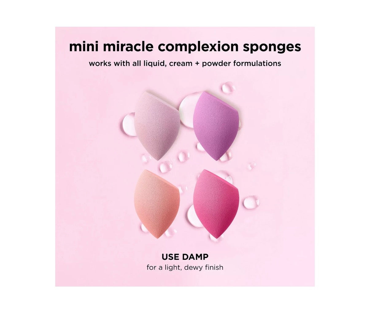 Real Techniques- Mini Miracle Complexion Sponge 4-Pack