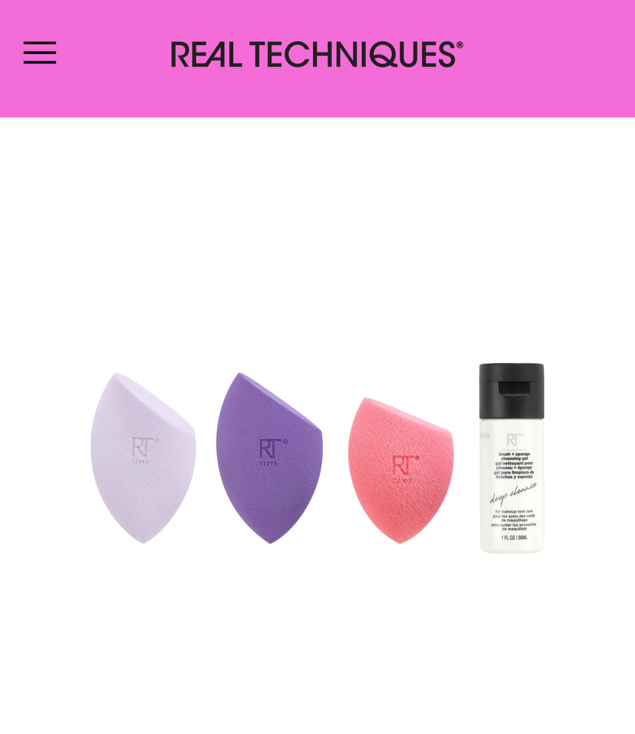 REAL TECHNIQUES®- LIMITED EDITION
blend + cleanse set