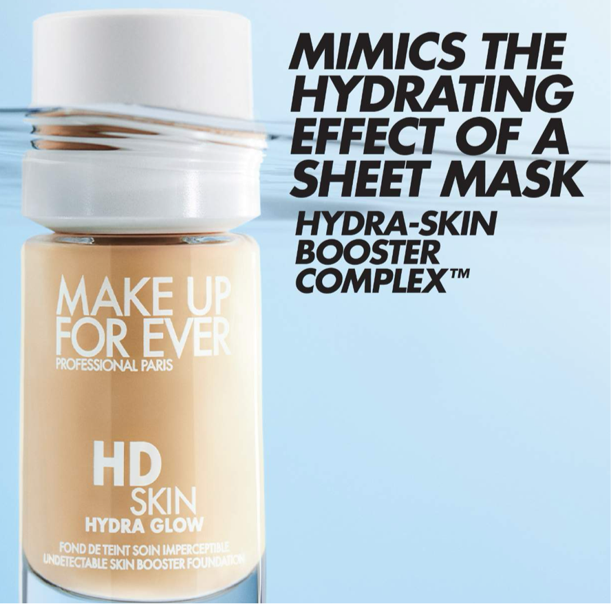 Make Up For Ever -HD Skin Hydra Glow Hydrating Foundation with Hyaluronic Acid