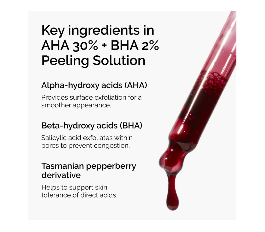 The Ordinary- AHA 30% + BHA 2% Exfoliating and Brightening Peeling Solution