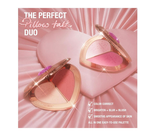 Charlotte Tilbury- Pillow Talk Beauty Soulmates Brighten & Blush Powder Palette