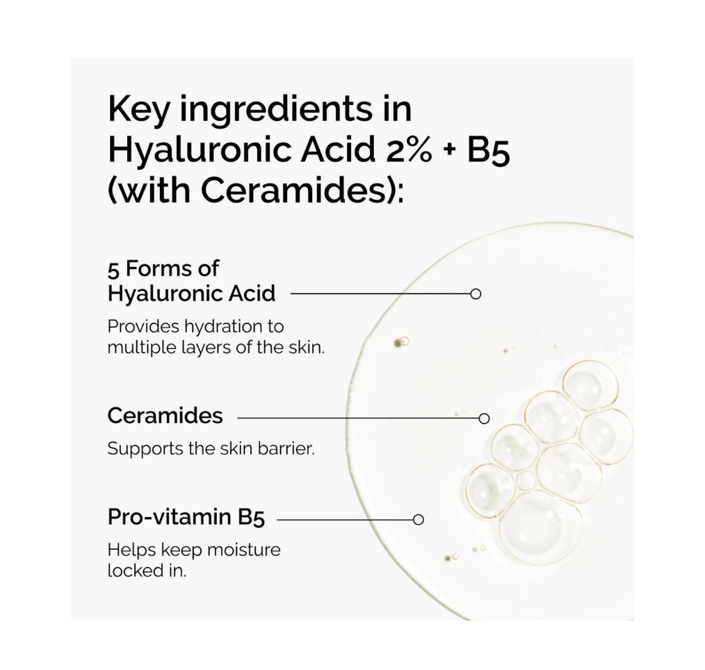 The Ordinary- Hyaluronic Acid 2% + B5 Hydrating Serum