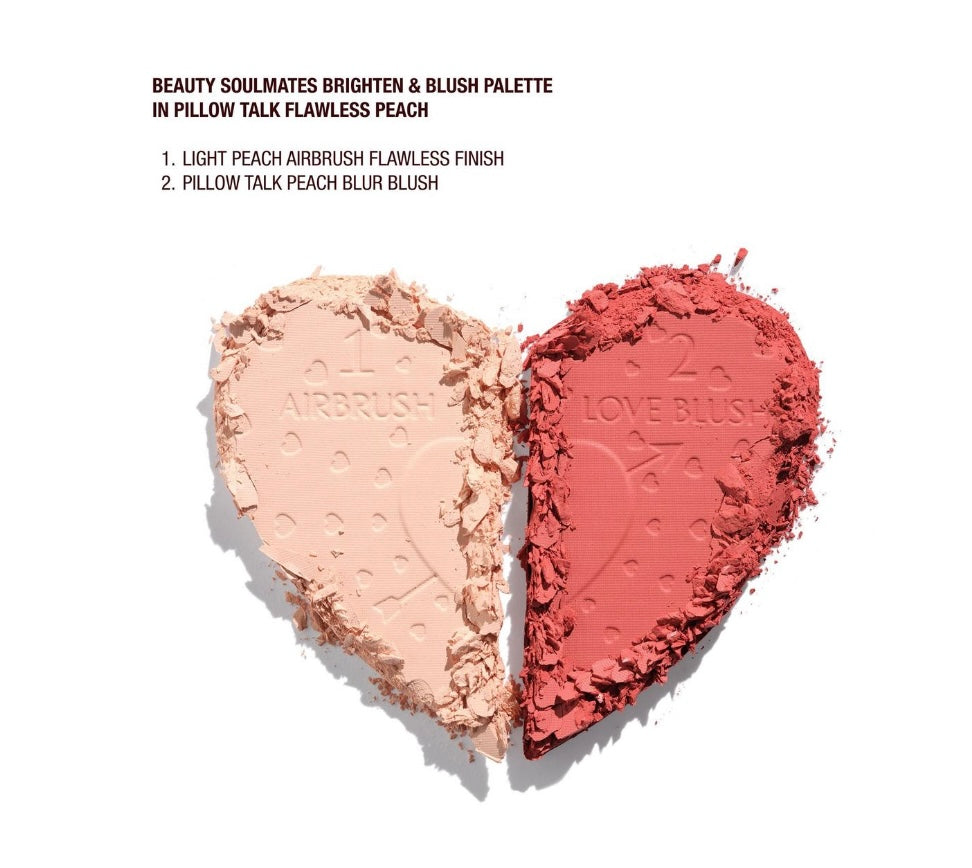 Charlotte Tilbury- Pillow Talk Beauty Soulmates Brighten & Blush Powder Palette