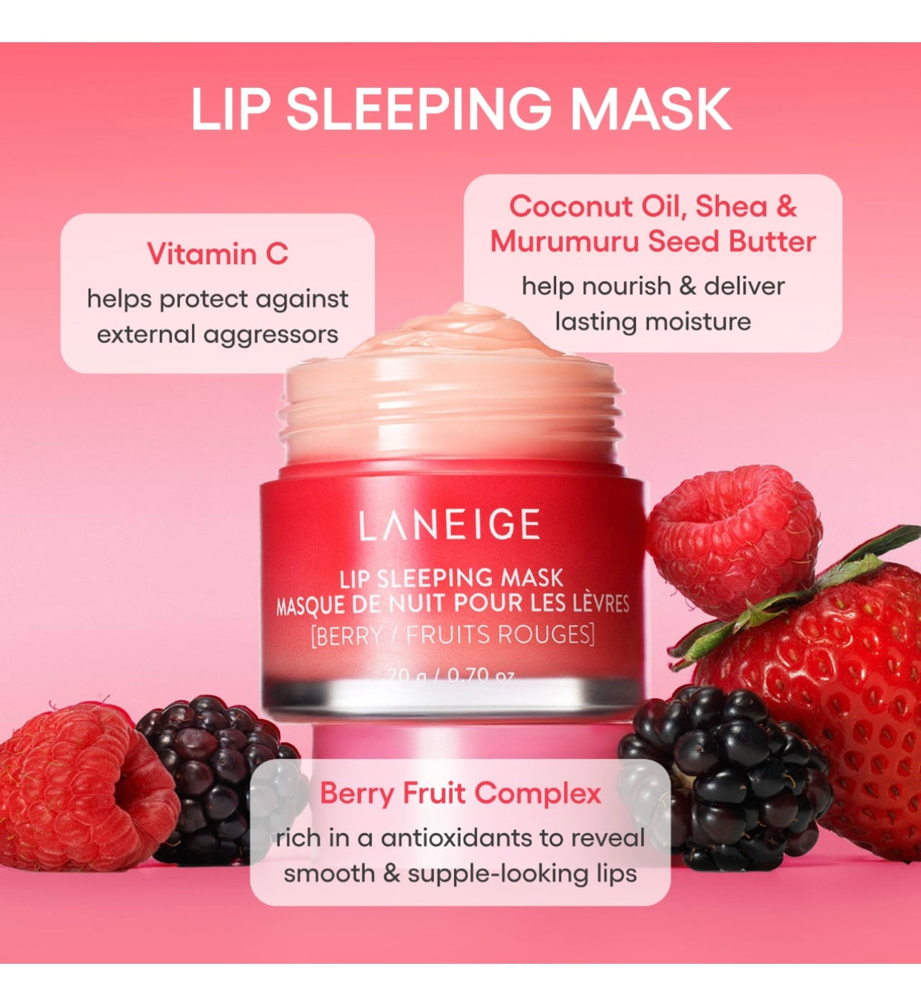 LANEIGE-Lip Sleeping Mask Intense Hydration with Vitamin C