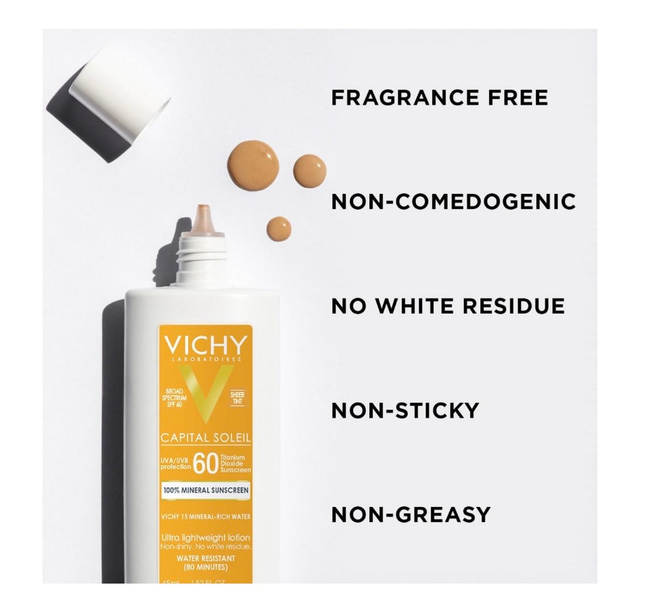 Vichy- Capital Soleil Tinted Face Mineral Sunscreen SPF 60