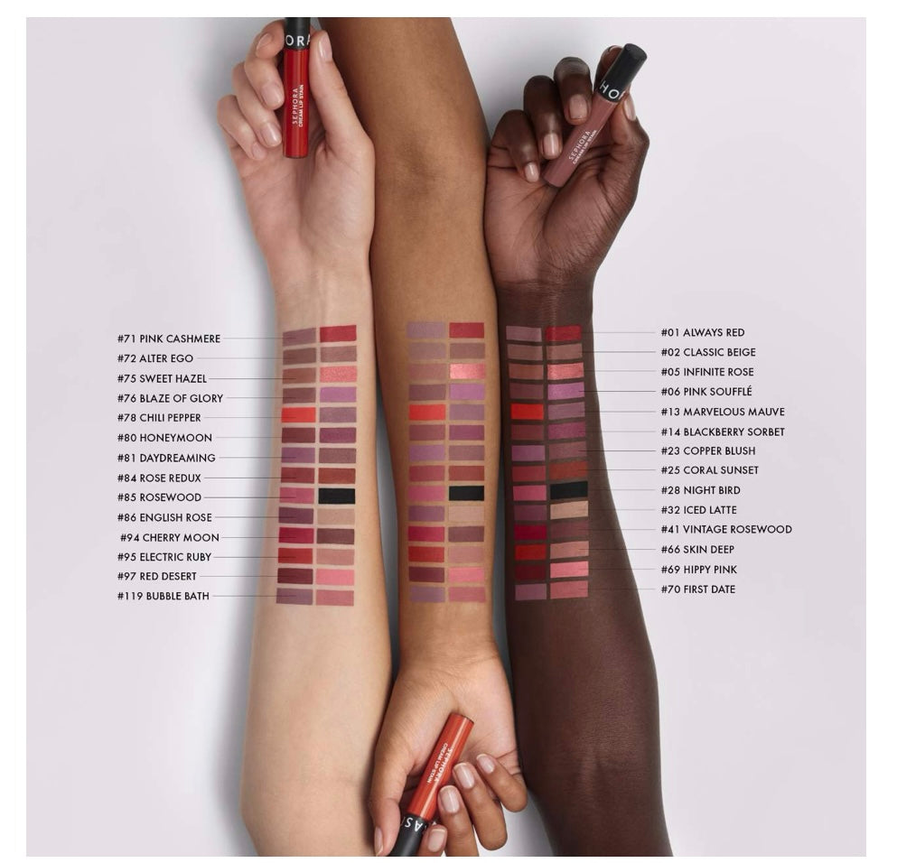 Sephora- Cream Lip Stain 10HR Liquid Lipstick