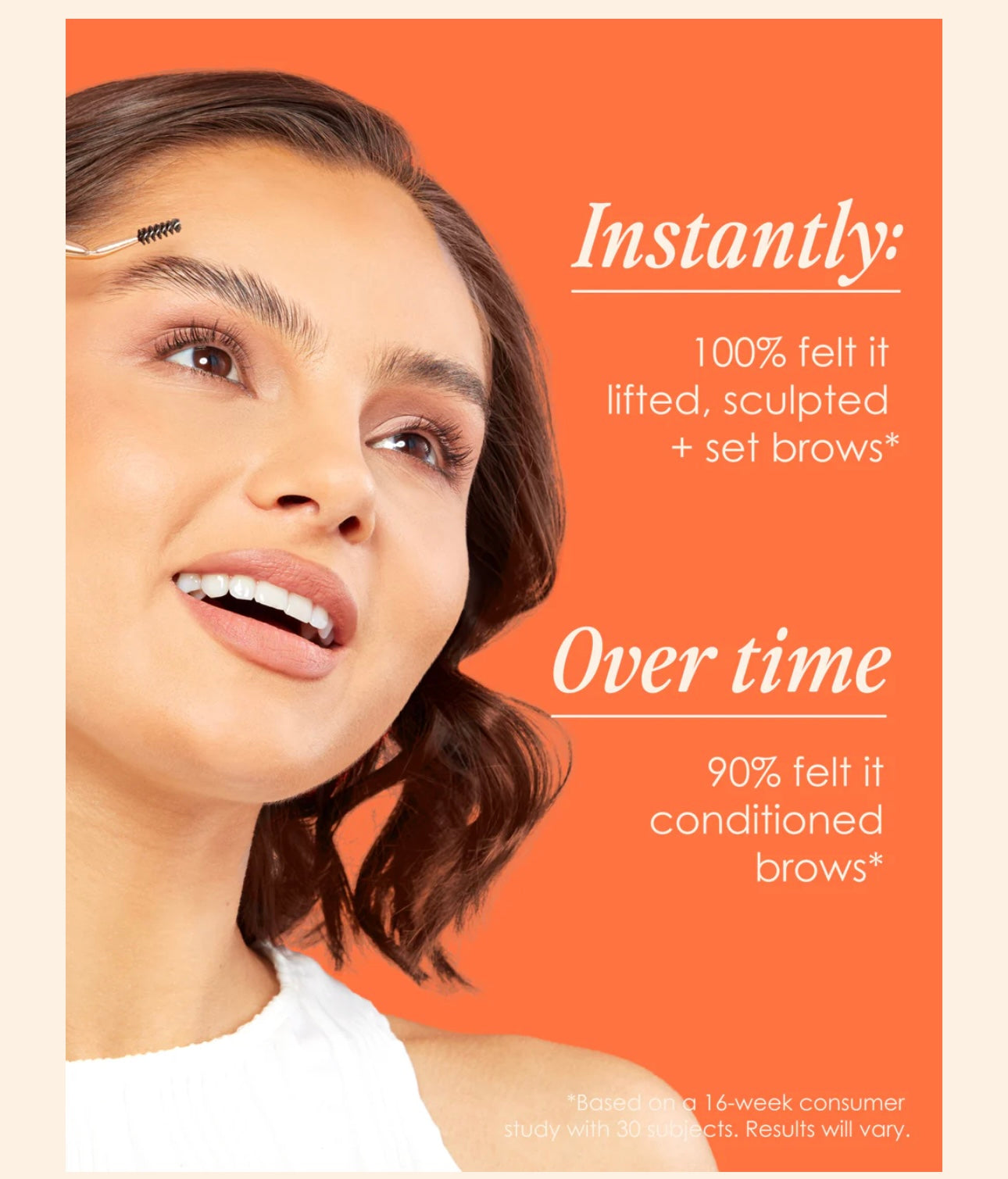 Grande Cosmetics-LAMINATE
Brow Styling Gel PLUS Brow Brush