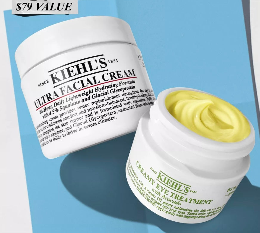 Kiehl’s- 50mL Face Cream & 14mL Eye Avocado Cream Hydration Set