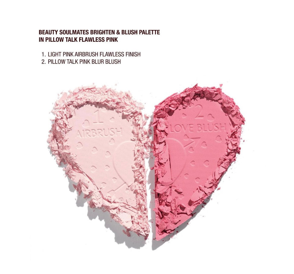 Charlotte Tilbury- Pillow Talk Beauty Soulmates Brighten & Blush Powder Palette
