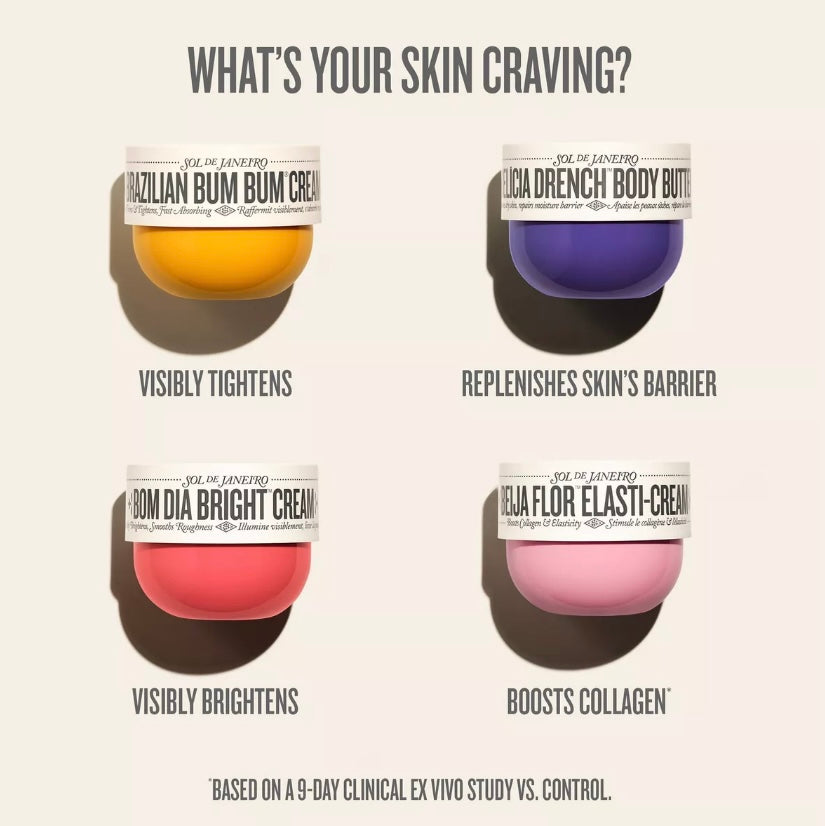 Sol de Janeiro- Bom Dia Bright Visibly Brightening and Smoothing Body Cream with Vitamin C