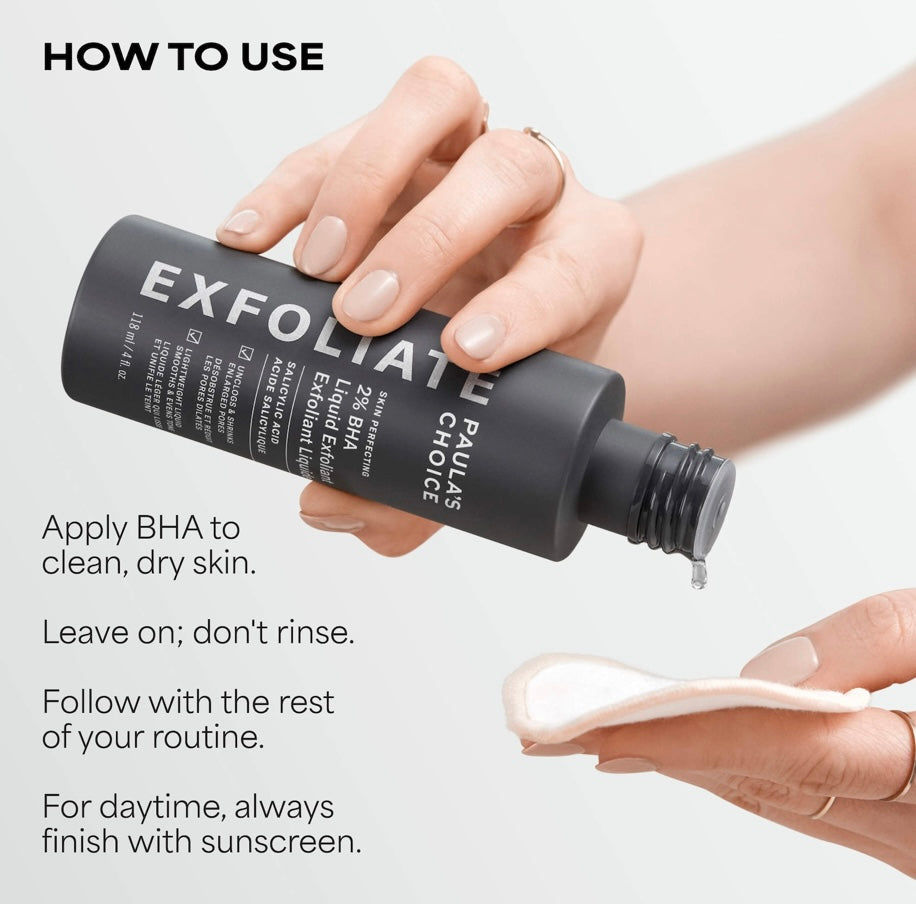 PAULA’S CHOICE- Skin Perfecting 2% BHA Exfoliating Toner for Clear Skin