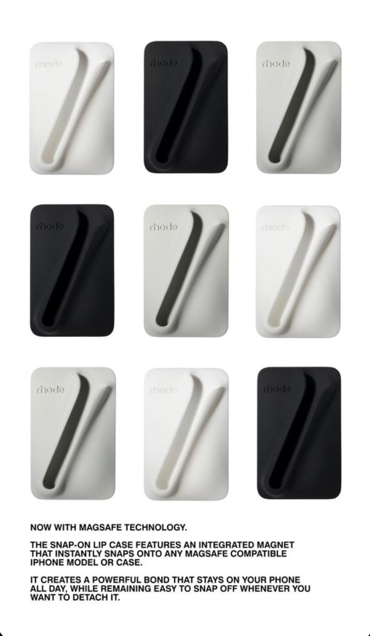 Rhode- Snap-On Lip Case LIP HOLDER WITH MAGSAFE