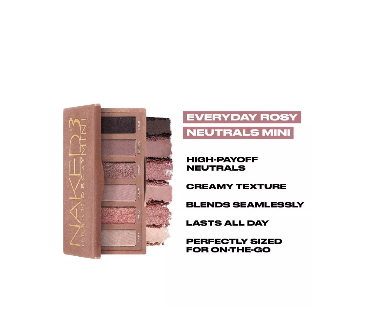 Urbay Decay- Naked3 Mini Soft Pink Eyeshadow Palette