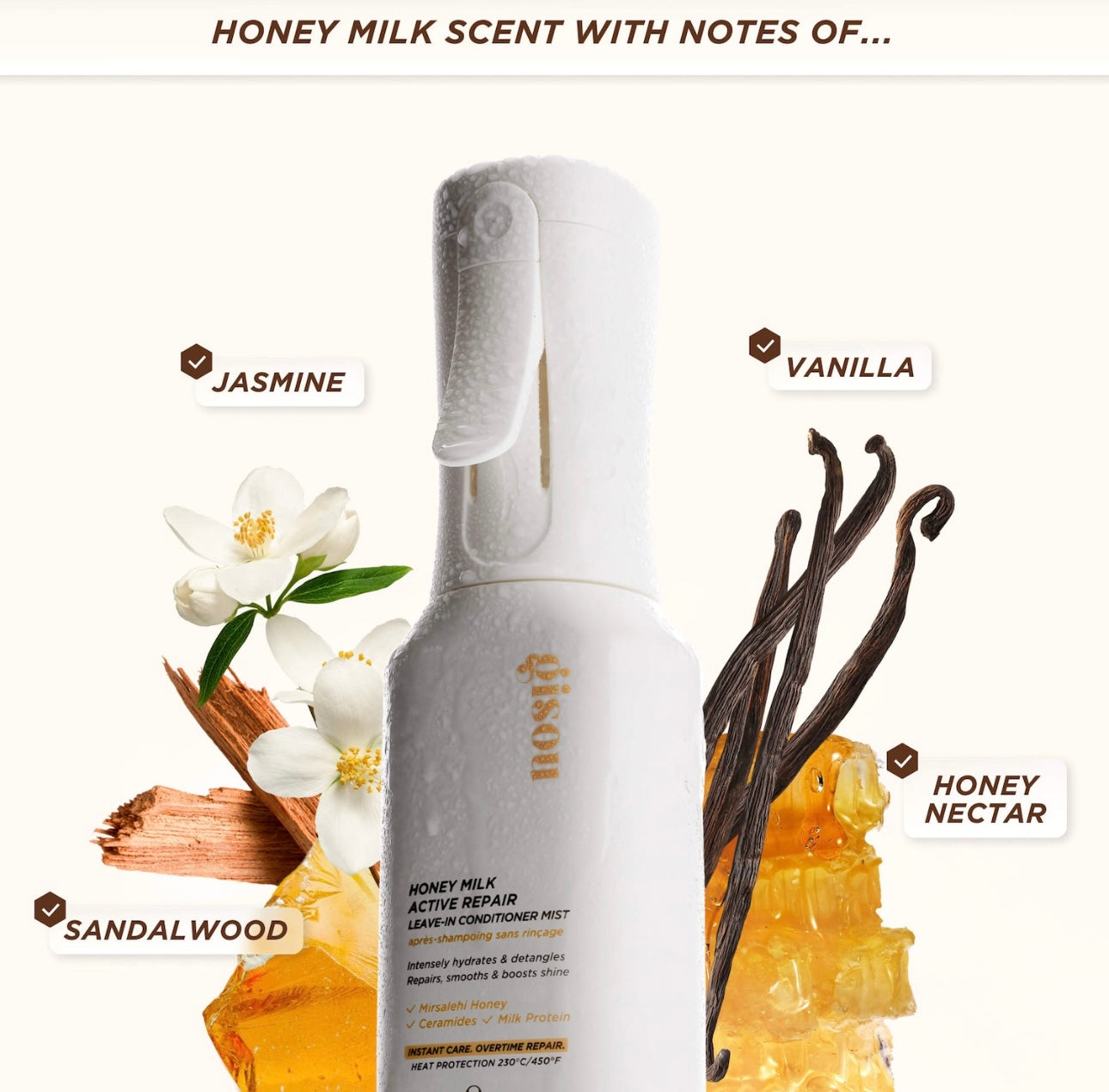 Gisou- Honey Milk Active Repair Leave In Conditioner Mist