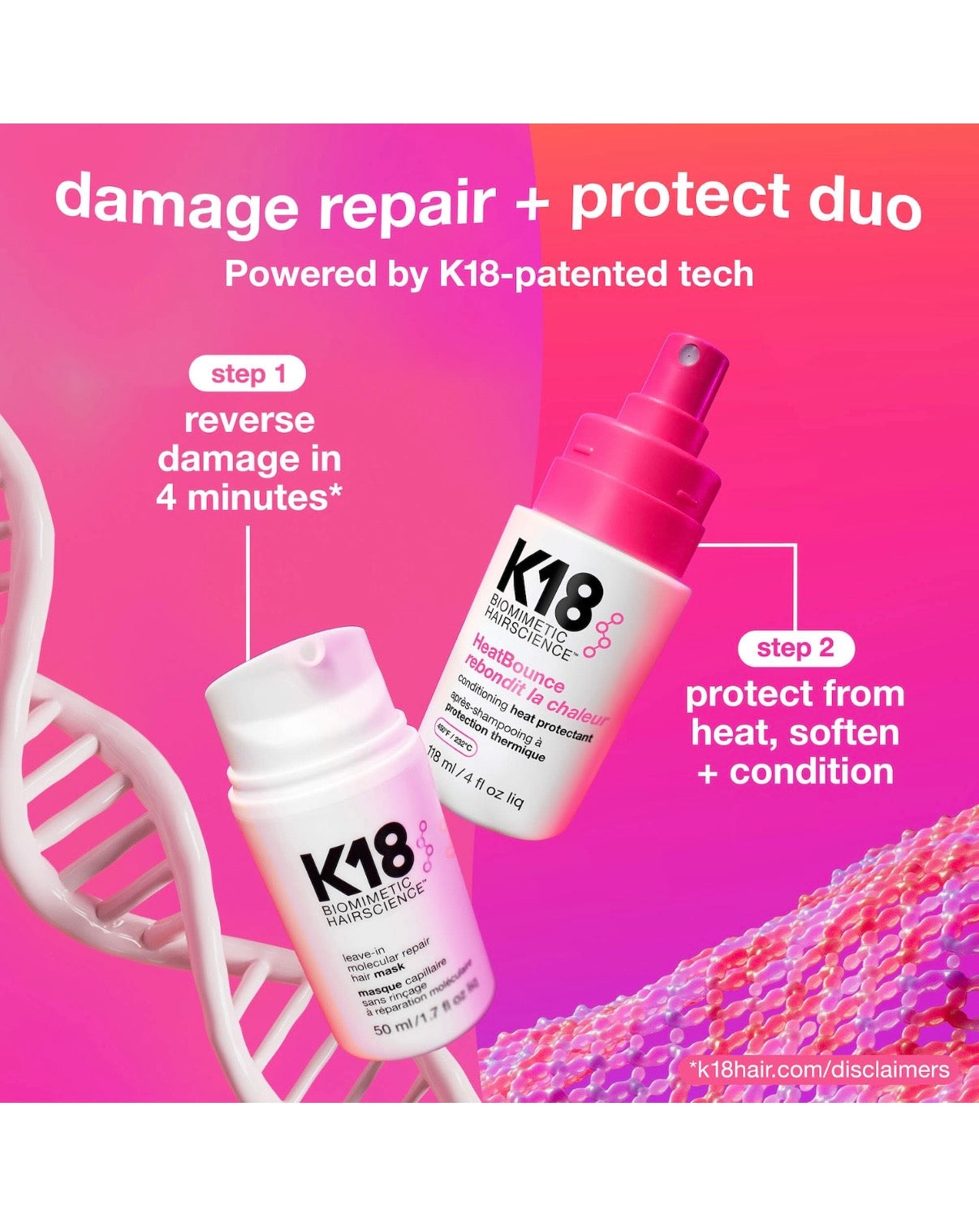 K18- HeatBounce™ Leave-In Conditioner Heat Protectant