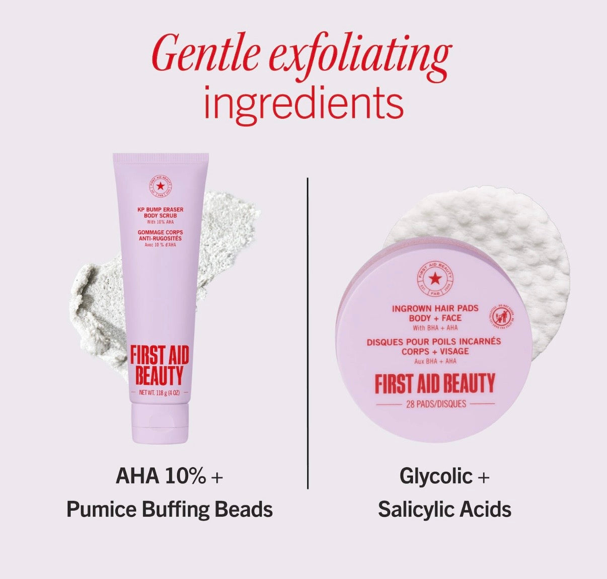 FIRST AID BEAUTY- Smooth Skin Body Bestsellers Body Care Duo with KP Scrub