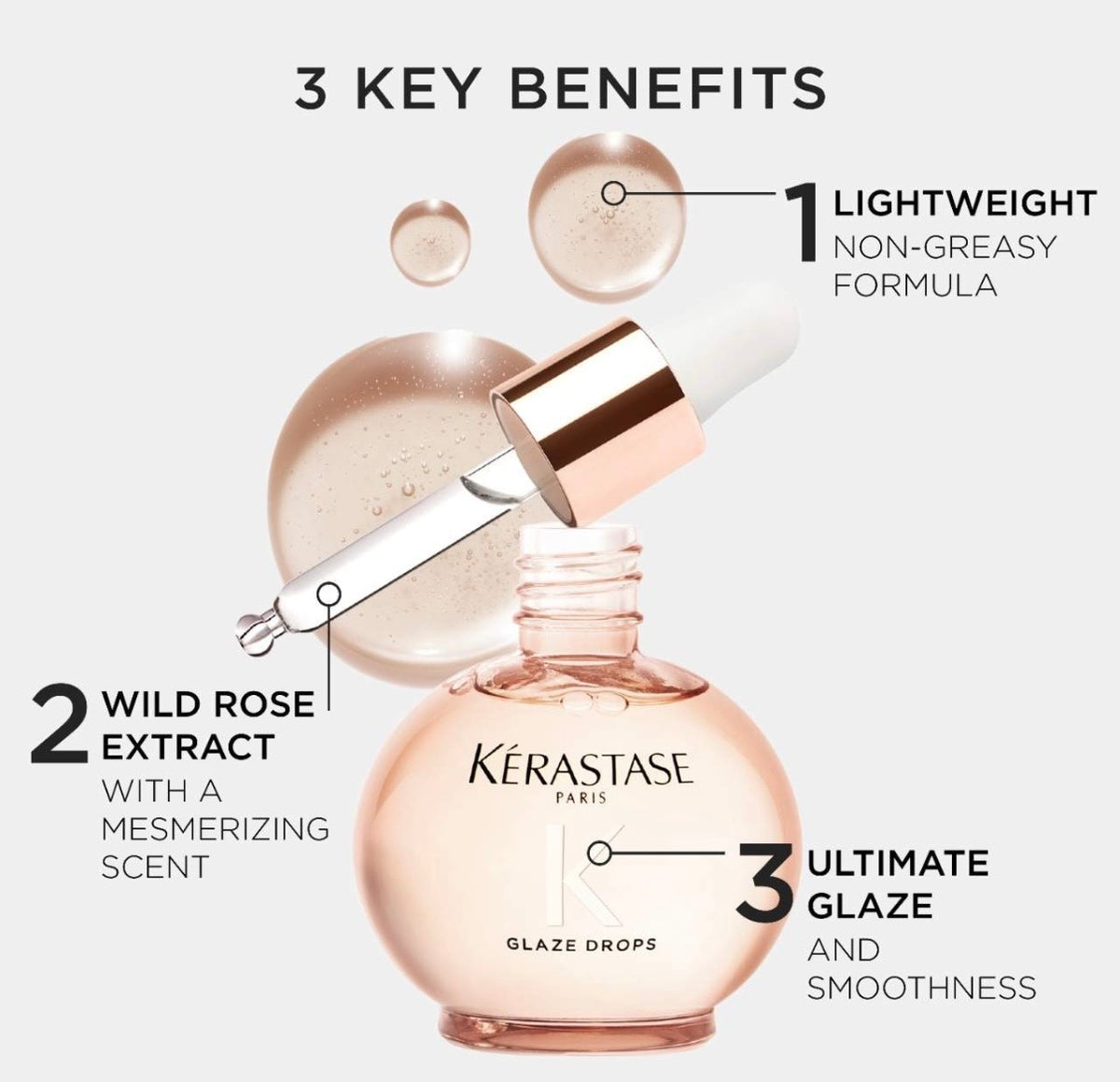 Kerastase- Gloss Absolu Glaze Drops Anti-Frizz Hair Oil