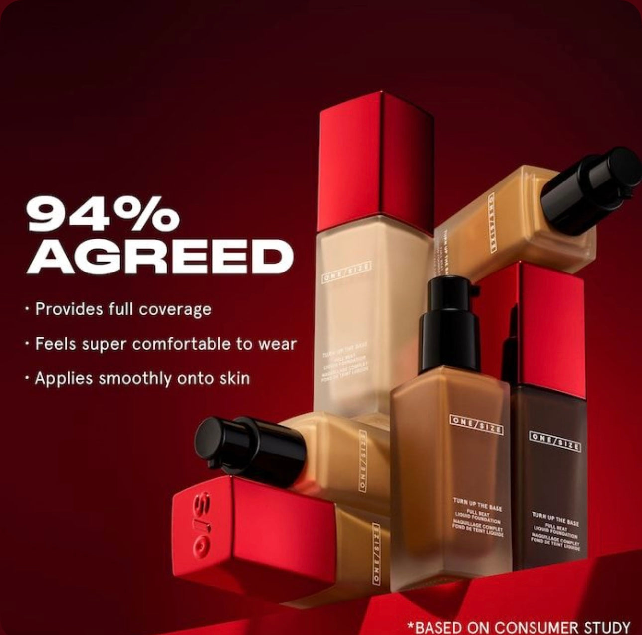 ONE/SIZE- BY PATRICK STARRR Turn Up the Base Full Coverage Beat Waterproof Liquid Foundation