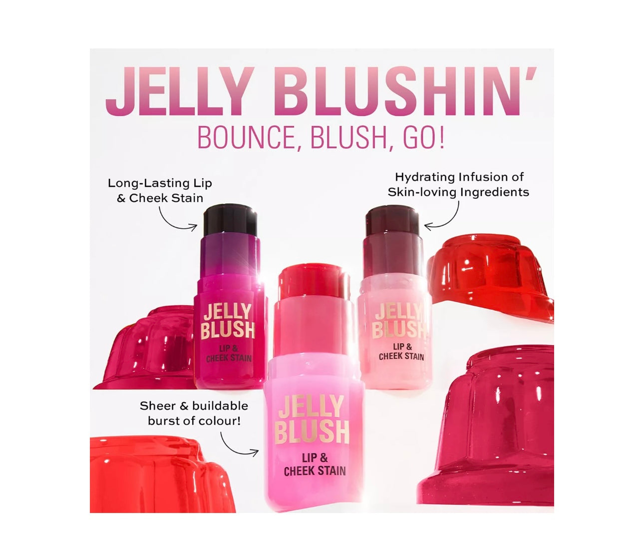 Revolution- Jelly Blush Stick Lip & Cheek Stain