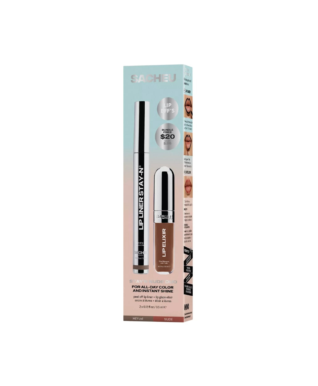 SACHEU- Peel Off STAY-N Lip Duo