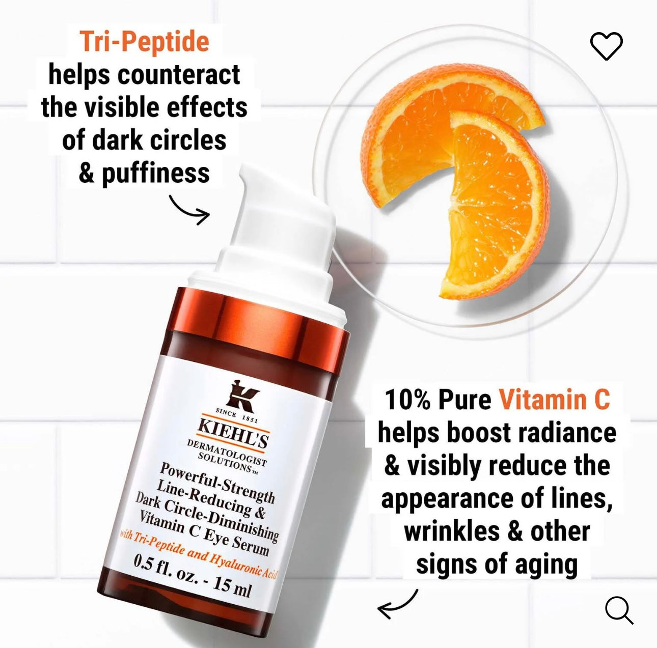 Kiehl’s- Powerful-Strength Dark Circle Reducing Vitamin C Eye Serum