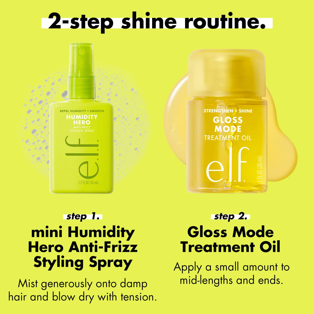 Elf- Sleek Streak Shine Hair Care Kit