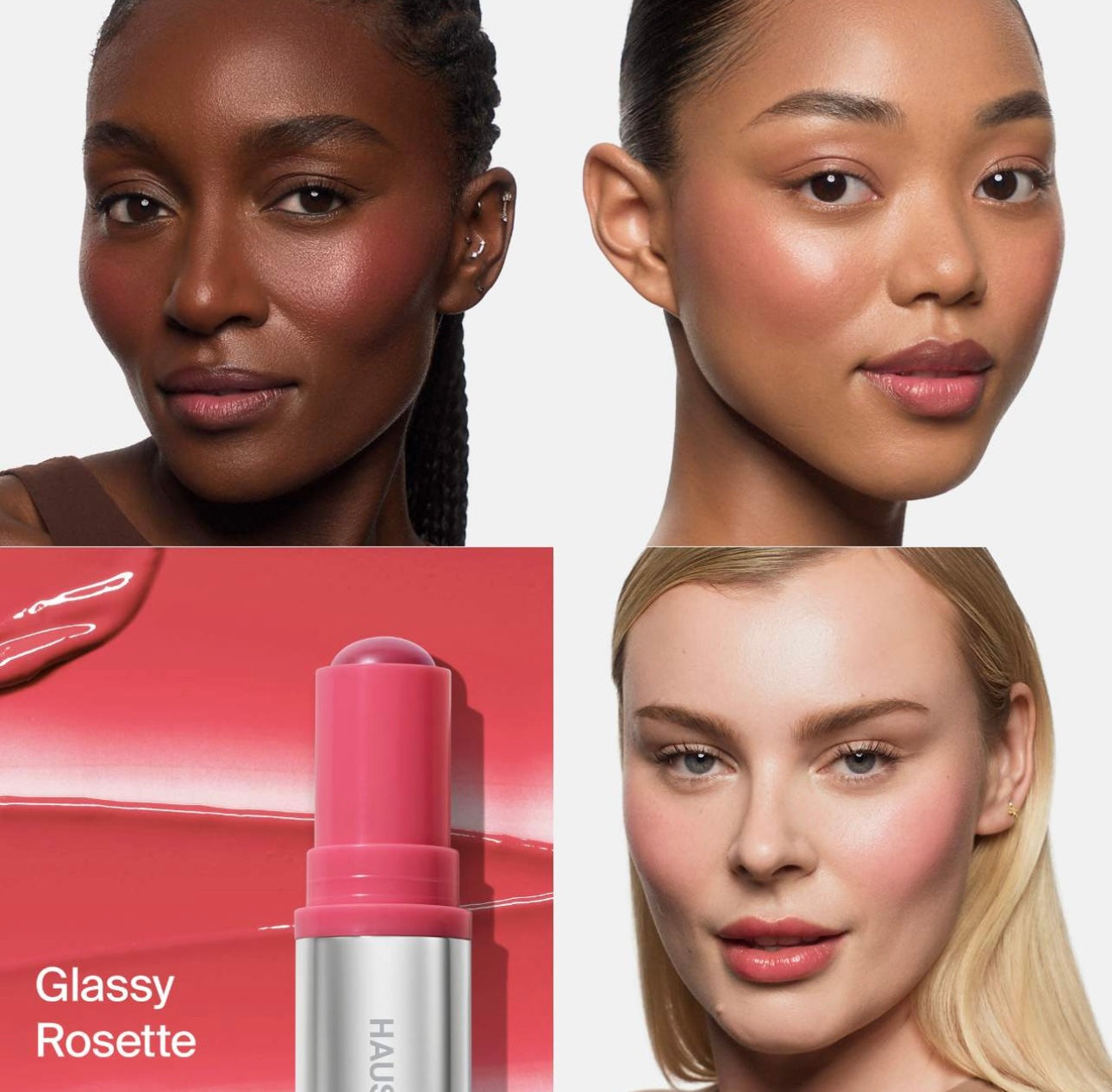 Haus Labs- Color Fuse Longwear Hydrating Glassy Lip + Cheek Blush Balm Stick
