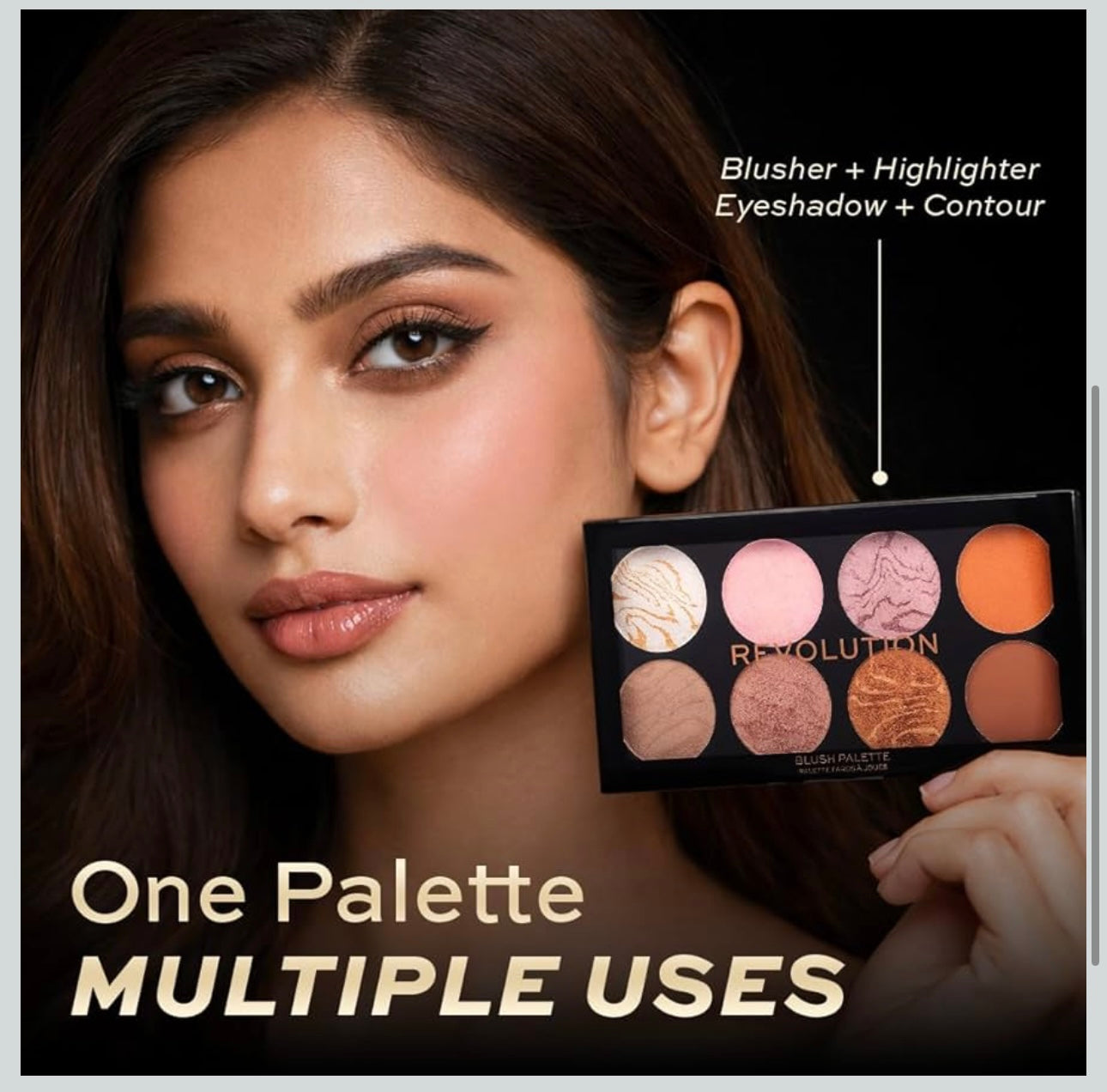 Revolution- Ultra Blush Palette Golden Sugar