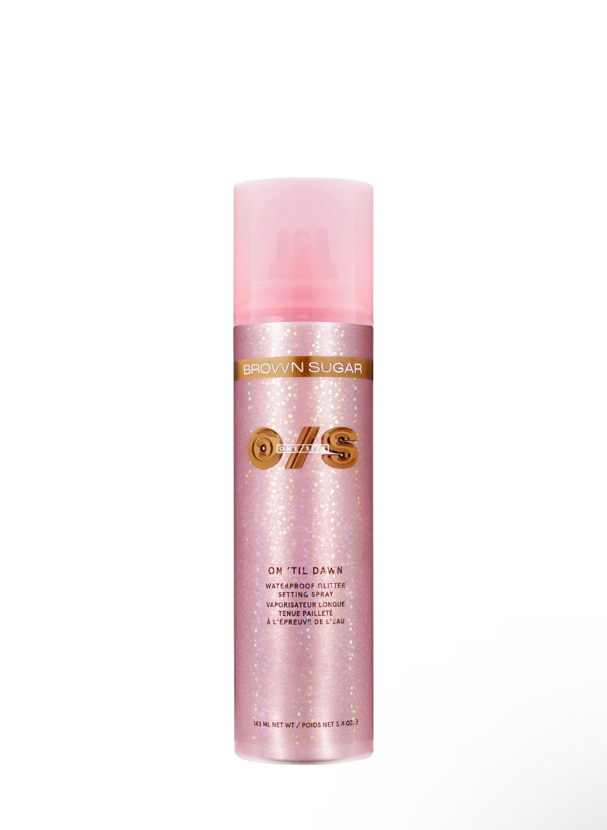 One Size- On 'Til Dawn Waterproof Glitter Setting Spray- Brown Sugar