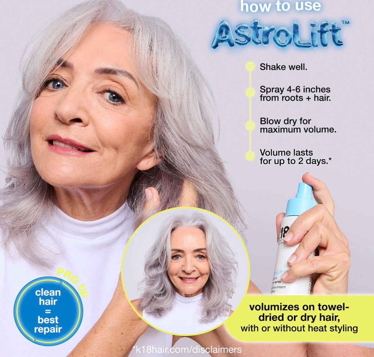 K18- AstroLift Reparative Volume Spray