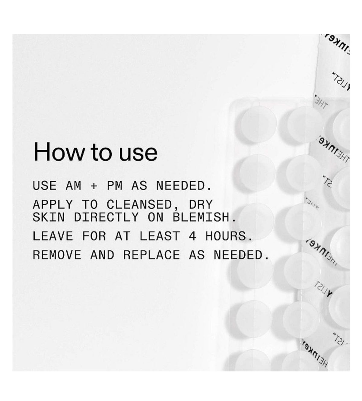 The INKEY List- Hydrocolloid Invisible Pimple Patches + Salicylic Acid