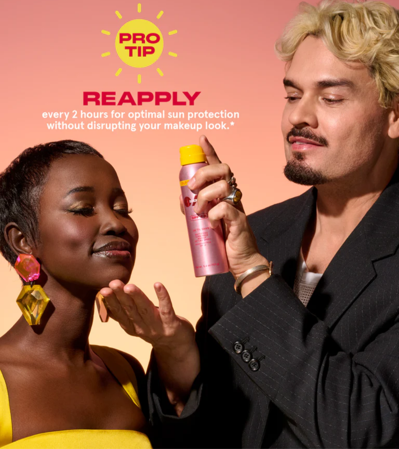 One Size- ON ‘TIL DAWN
MATTIFYING SUNSCREEN MAKEUP SETTING SPRAY SPF 28