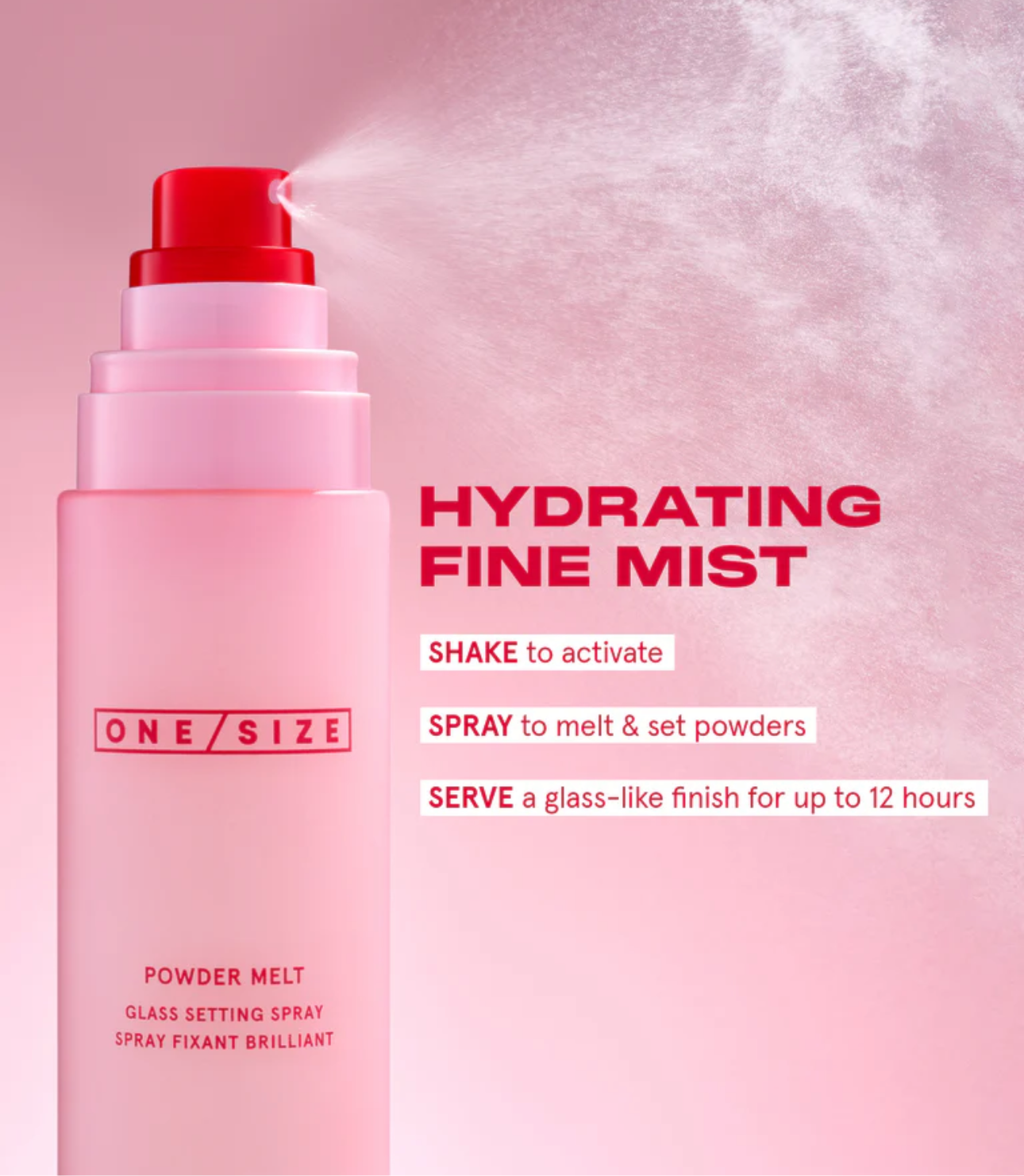 One Size- POWDER MELT GLASS SETTING SPRAY