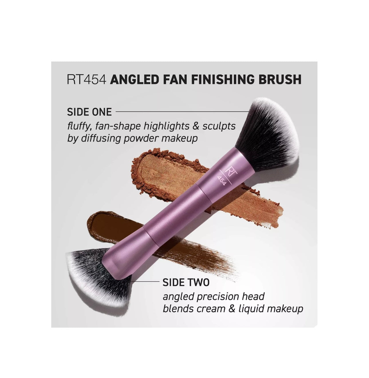 Real Techniques- Angled Fan Dual-Sided Finishing Brush