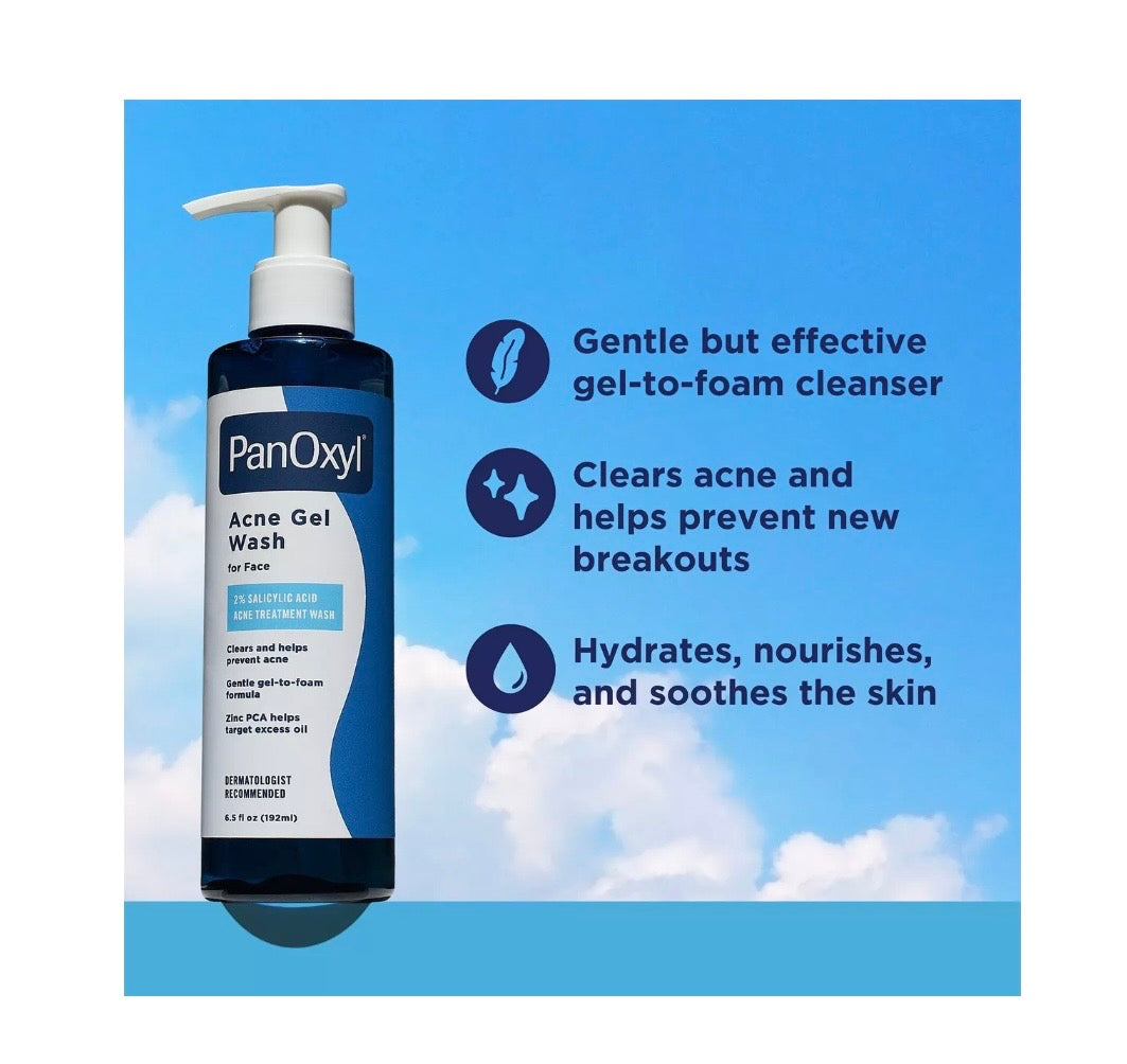 PanOxyl- Acne Gel Wash for Face with Salicylic Acid
